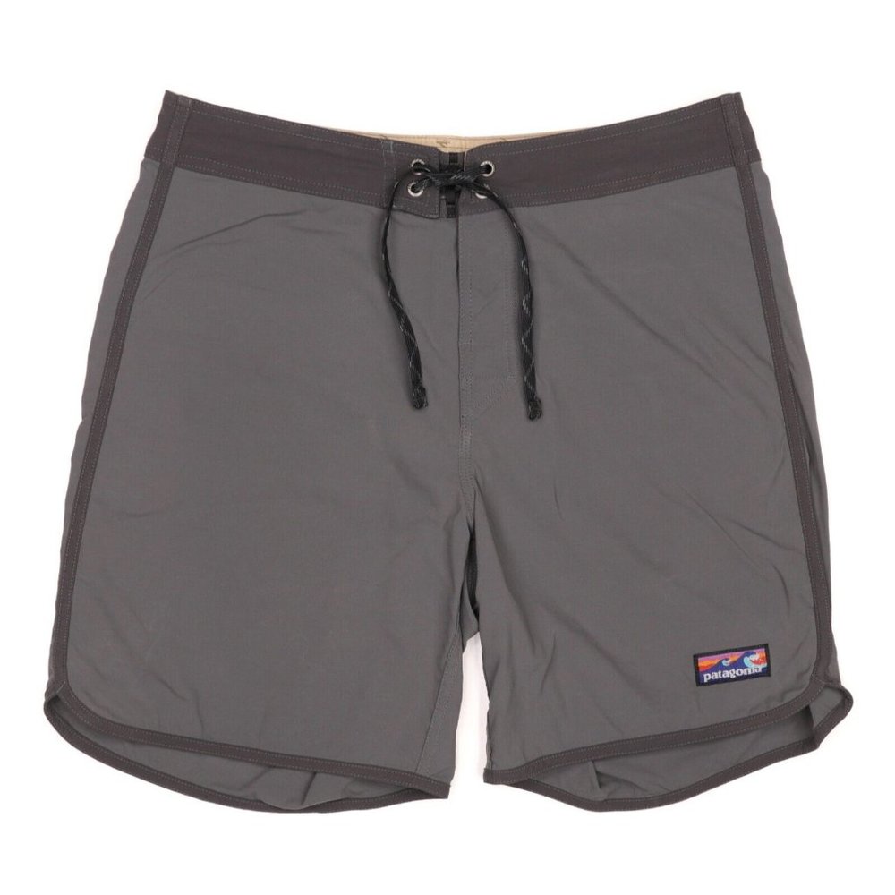 Patagonia Wavefarer Board Shorts Men's Size 32 Gray Surf Swim Trunks 86731